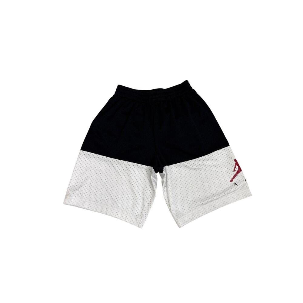 Jordan Shorts Black White Air Jordan Logo Athletic Shorts Sz Youth Medium 10/12